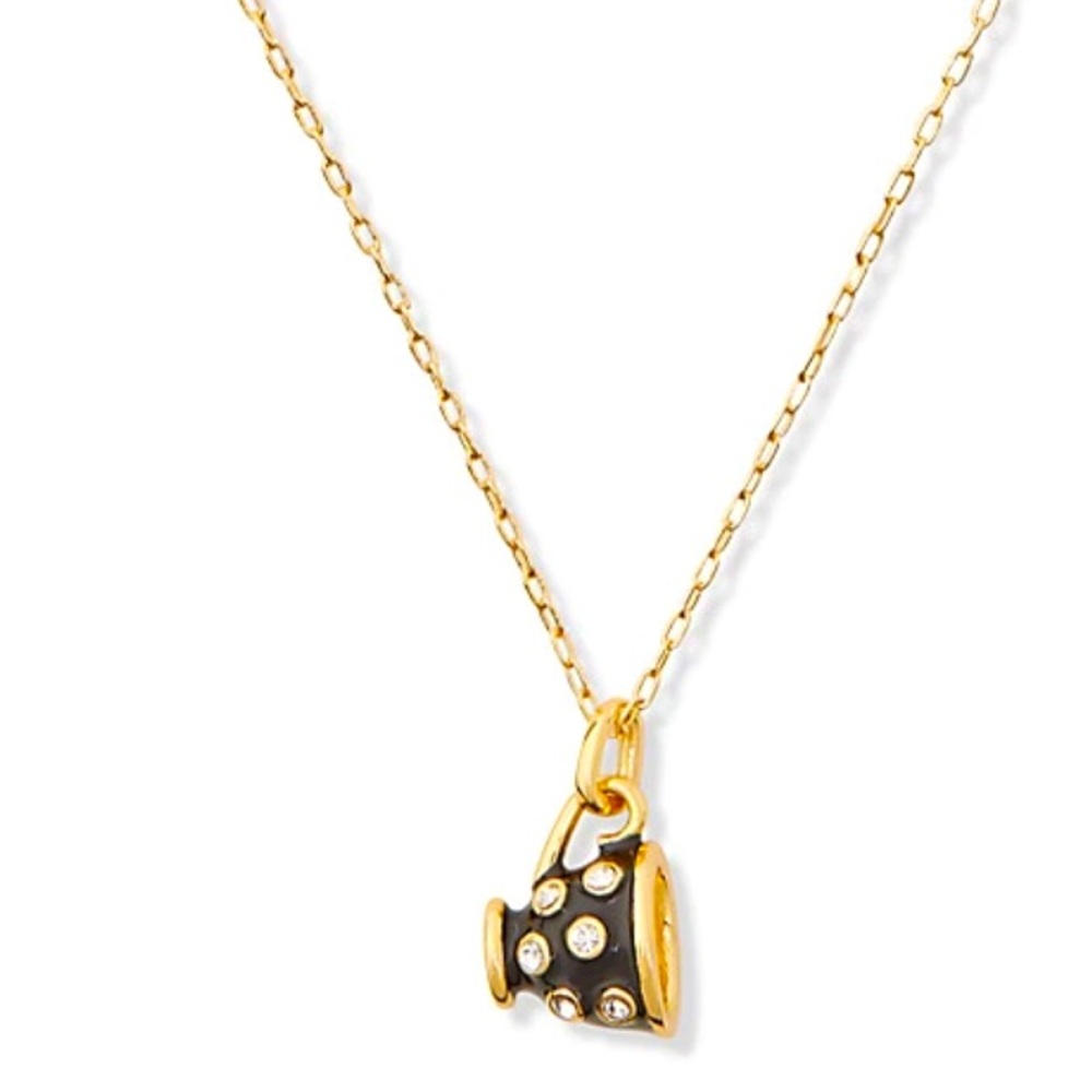 Kate Spade NWT Alice in Wonderland Teacup Mini Pendant Necklace